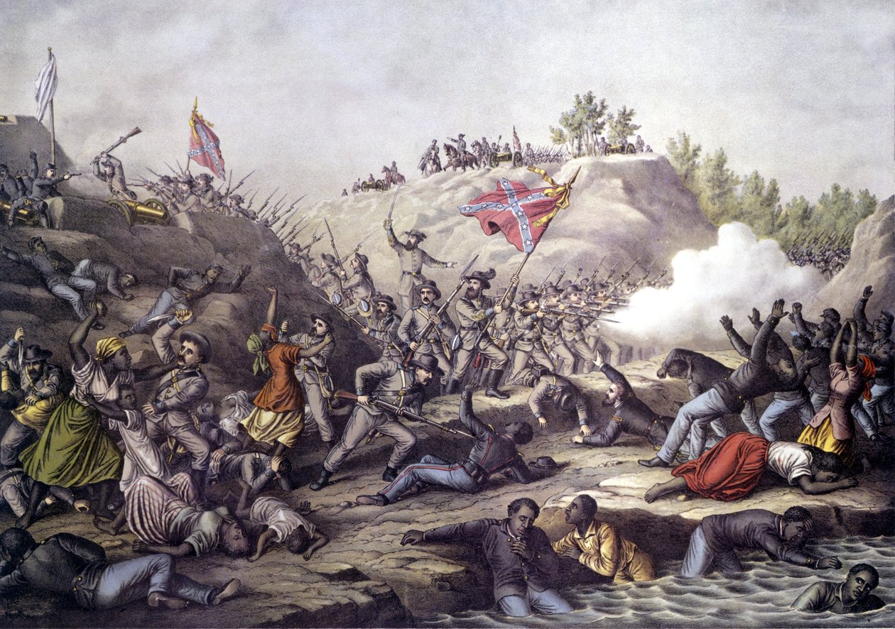 American Civil War (1861-1865): Battle of Fort Pillow, Tennessee, April 12 by Unknown artist