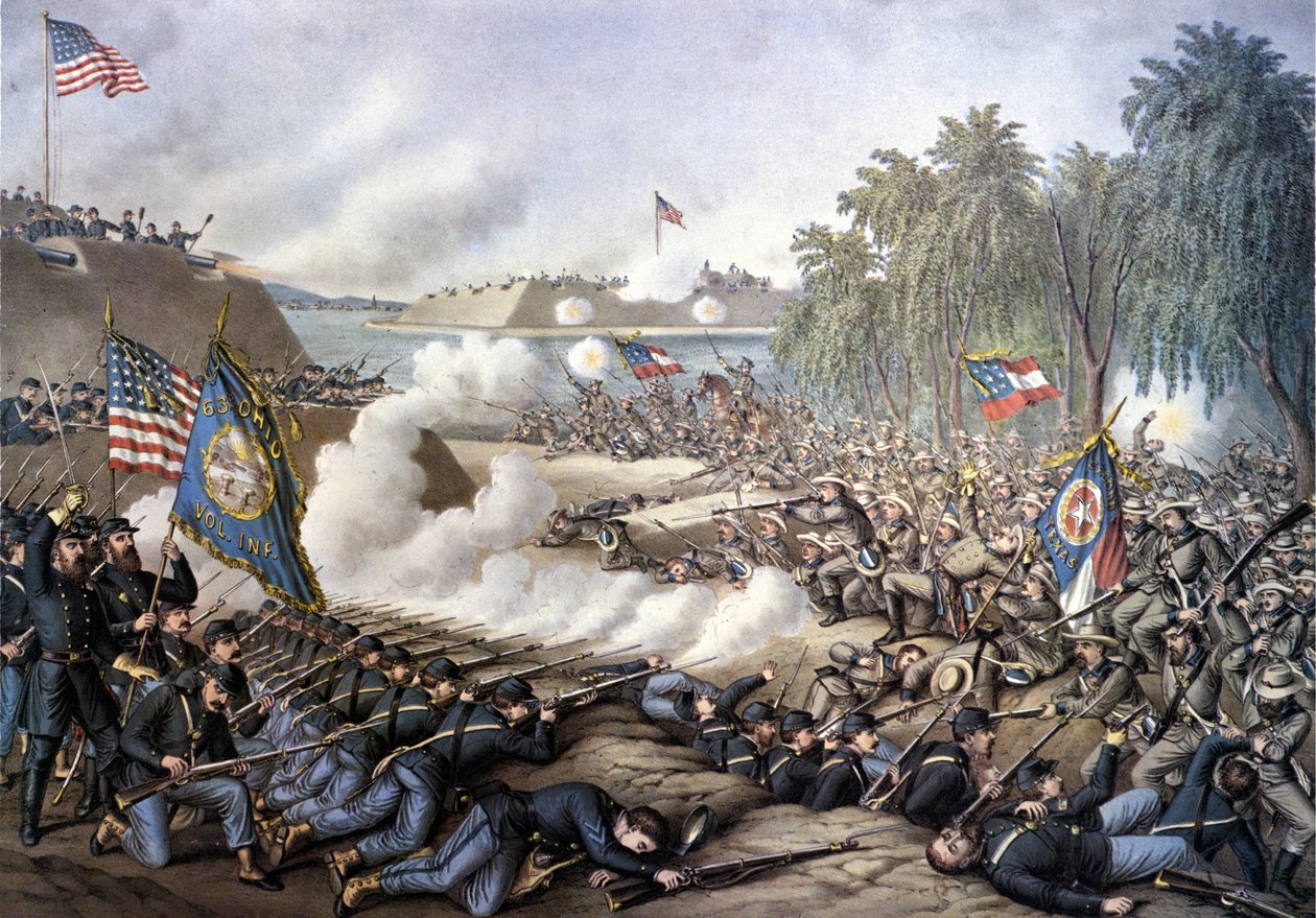 American Civil War: First Battle of Corinth (Mississippi) April 29 - June 10 by Unknown artist