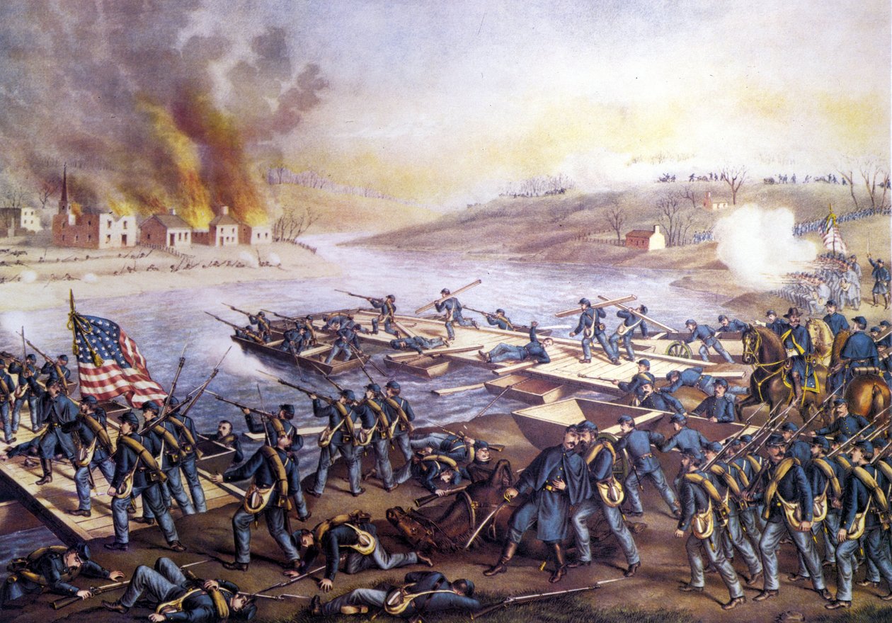 American Civil War (1861-1865): First Battle of Fredericksburg (Virginia) December 11 by Unknown artist