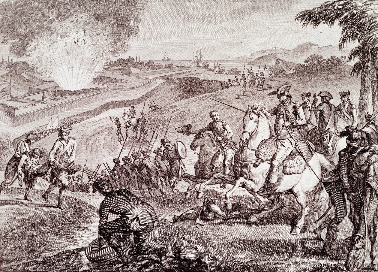 American Revolutionary War: Siege of Pensacola and victory of the Spanish army by Unknown artist