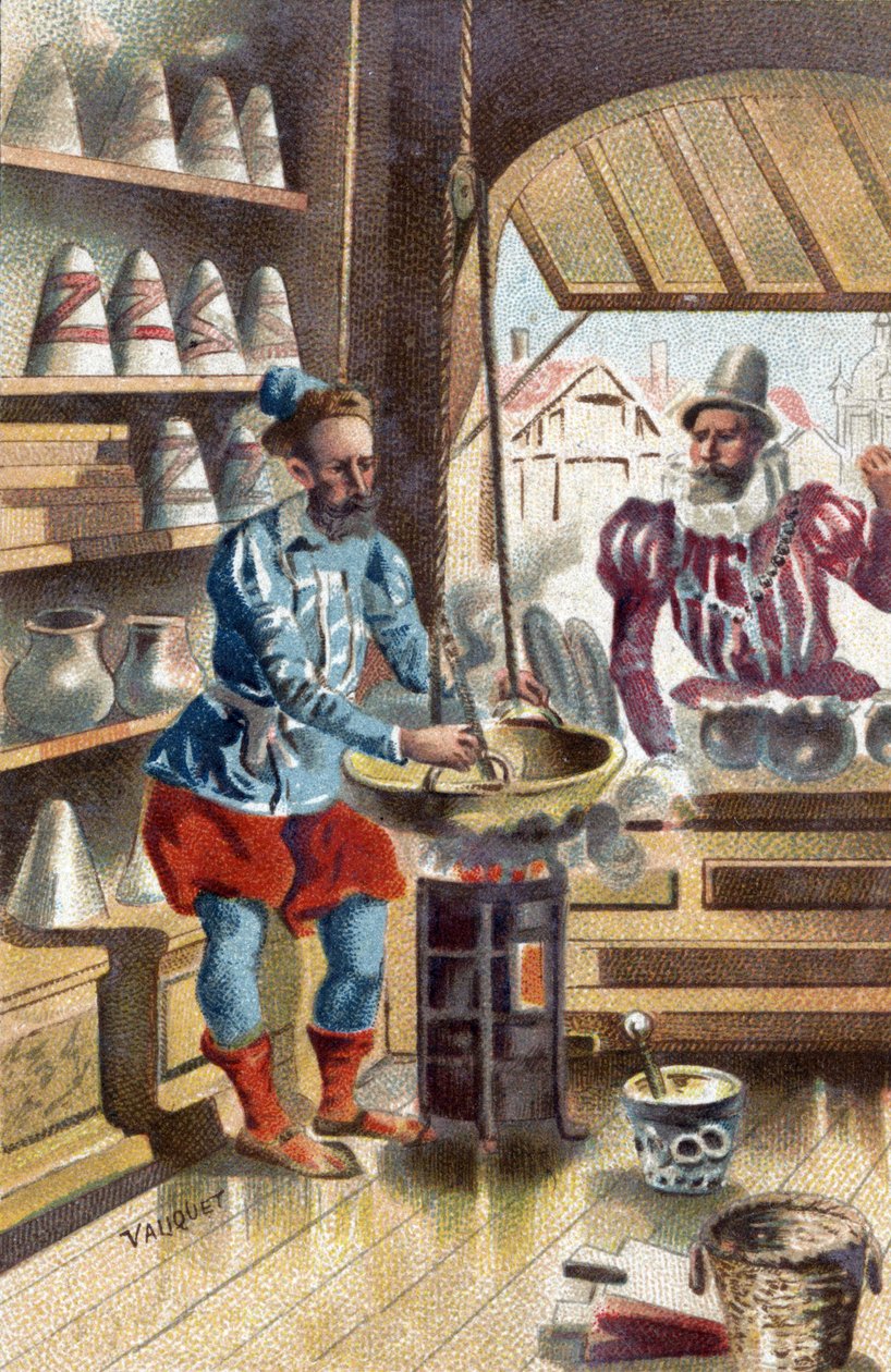 An Apothecary at the beginning of the 17th century by Unknown artist