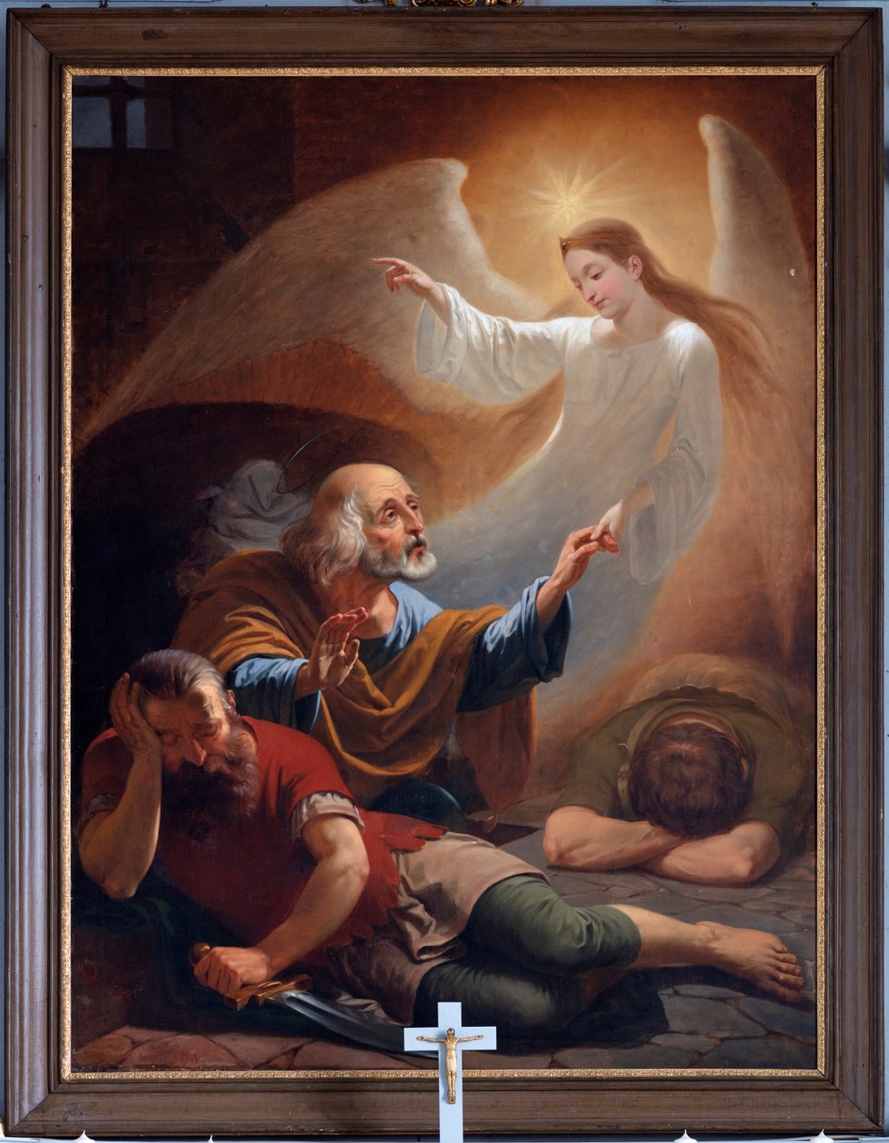 An Angel Frees Saint Peter from Prison by Unknown artist