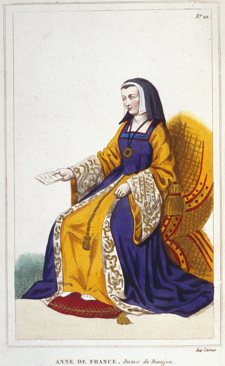 Anne de Beaujeu or Anne of France, French princess. Elder daughter of the Louis dolphin, future Louis XI. by Unknown artist
