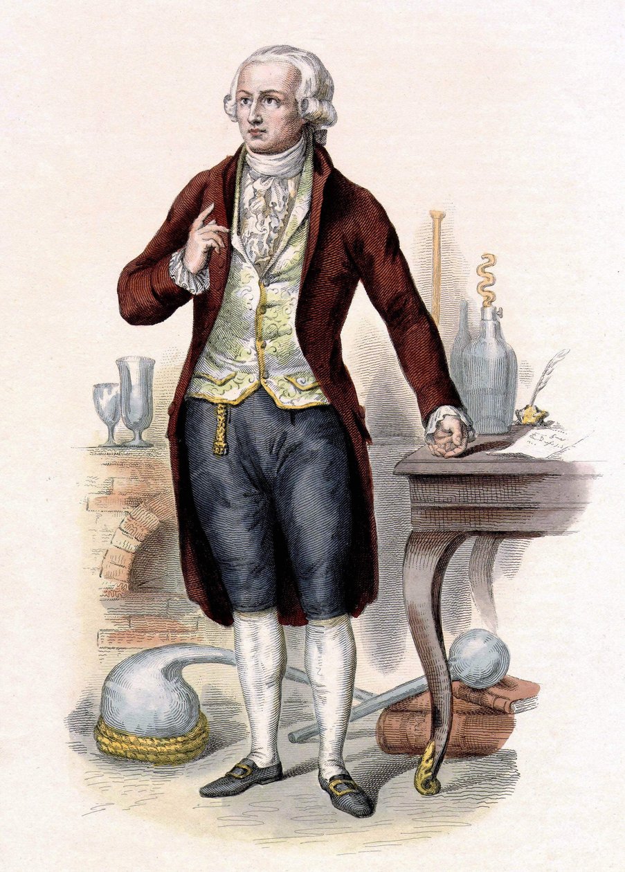 Antoine Laurent de Lavoisier (1743-1794), French chemist by Unknown artist