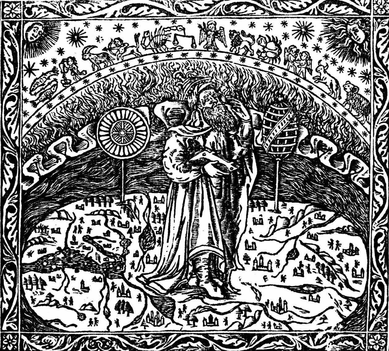 Archimedes Standing on Earth by Unknown artist