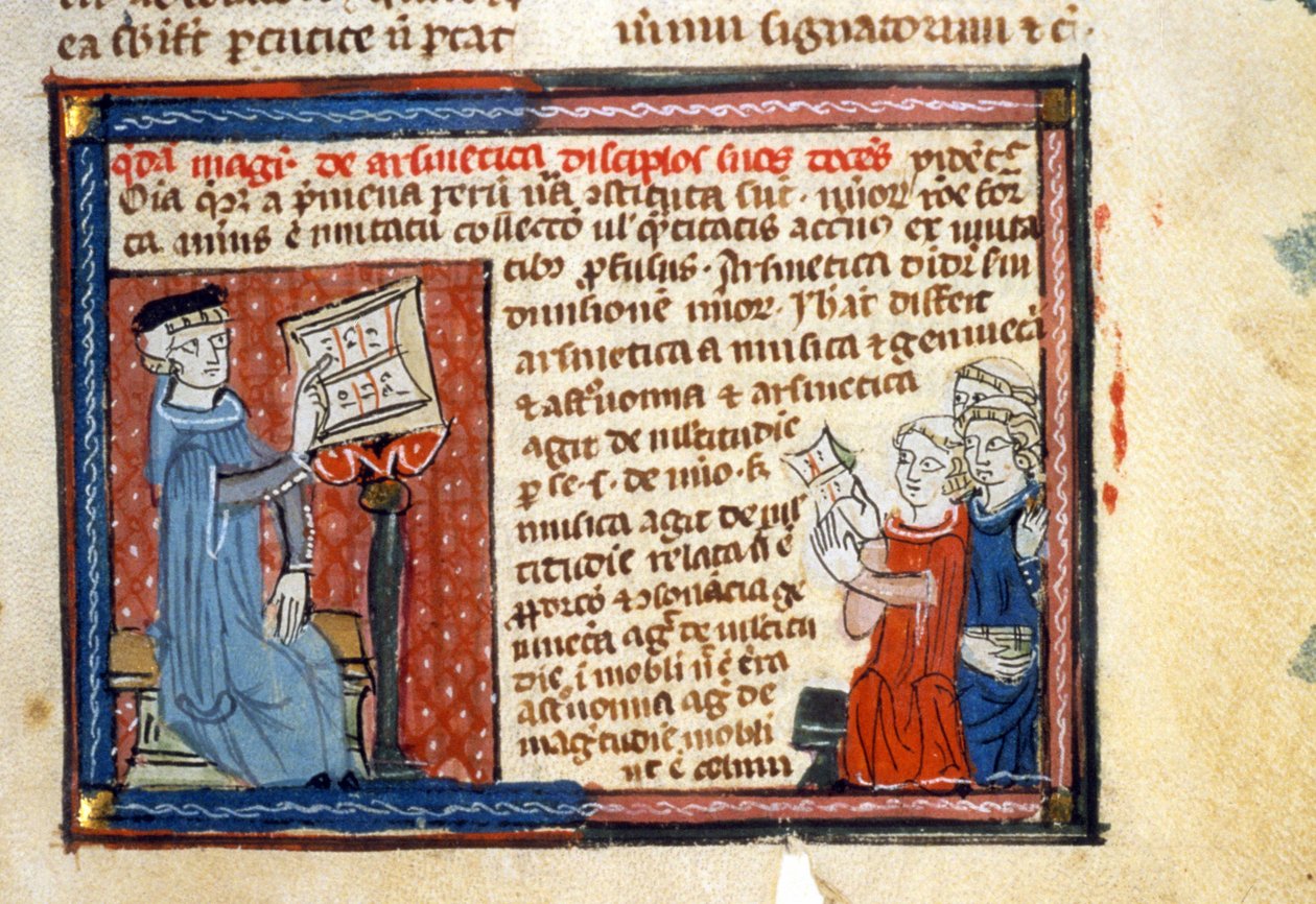 Arithmetic Course - Illuminure of the Middle Ages by Unknown artist