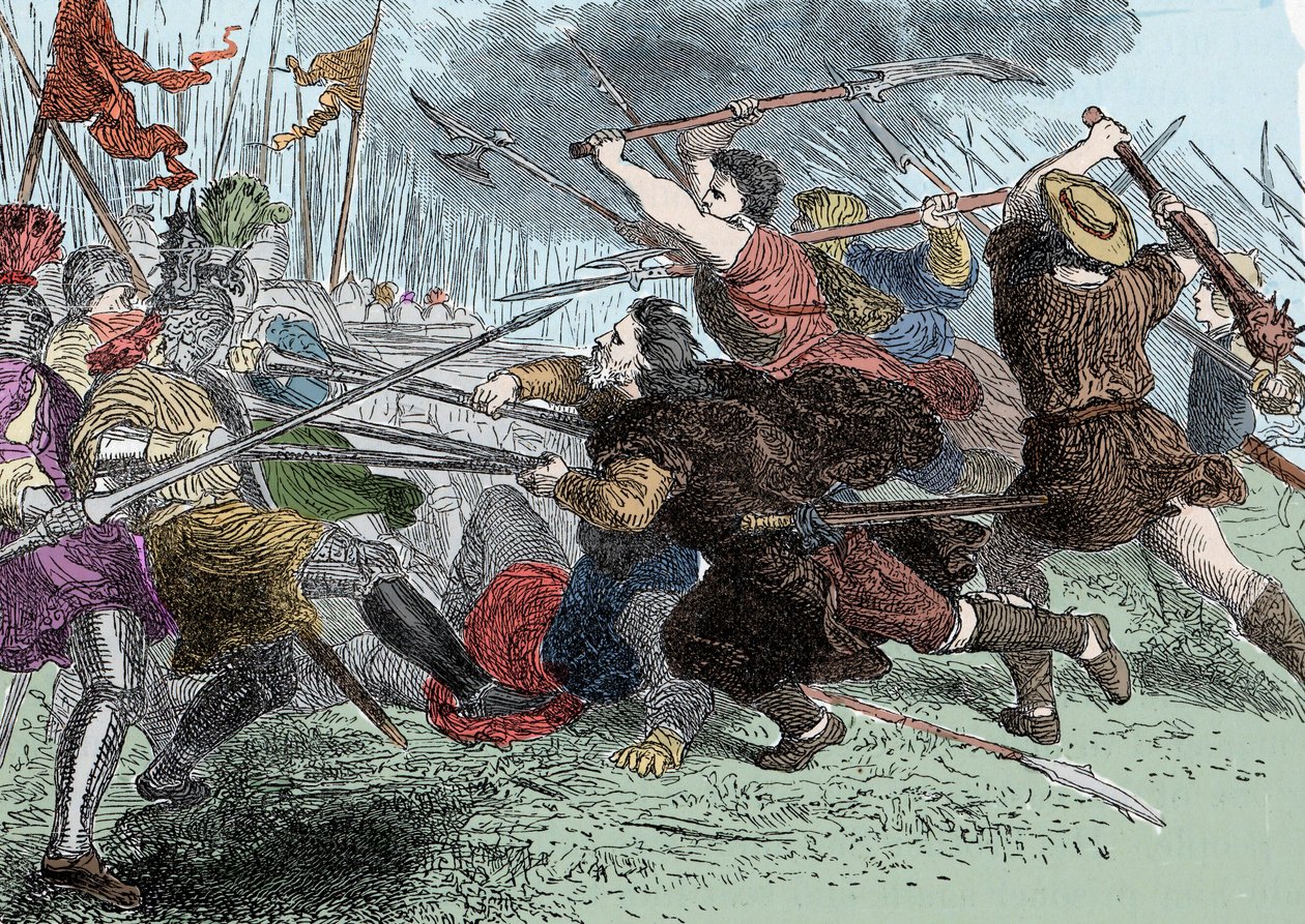 Arnold von Winkelried - Arnold von Winkelried, legendary hero of Switzerland at the Battle of Sempach by Unknown artist