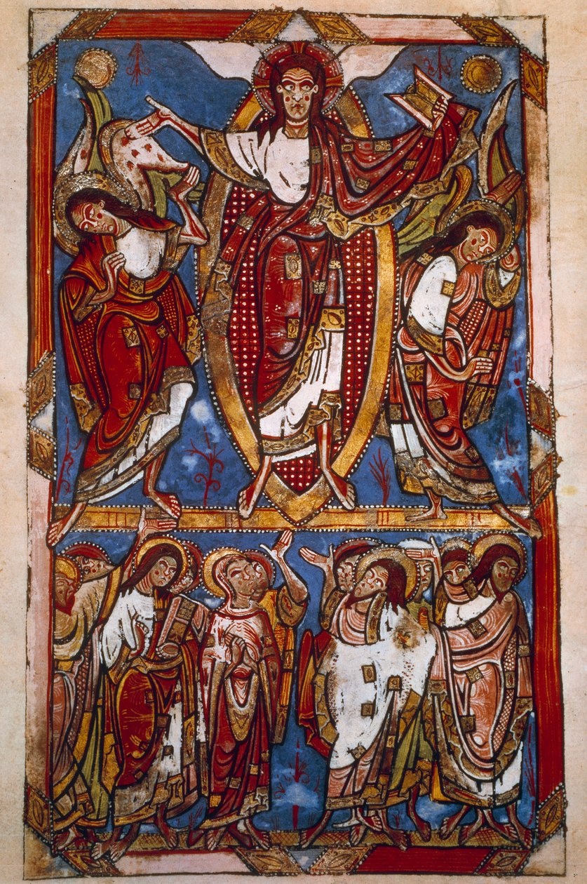 Ascension (Miniature in Sacramentary of Saint-Martial de Limoges) by Unknown artist