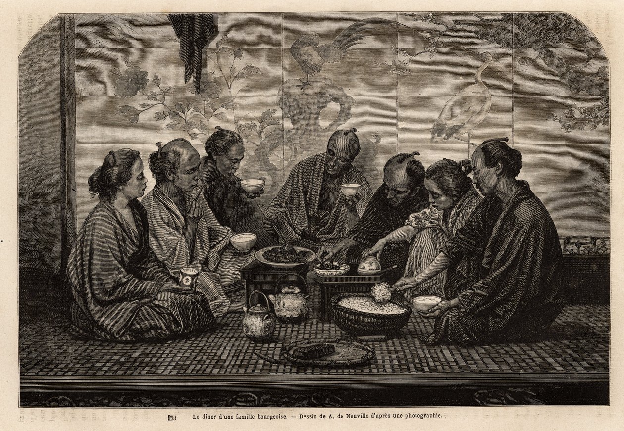 At the Dinner of a Bourgeois Family by Unknown artist
