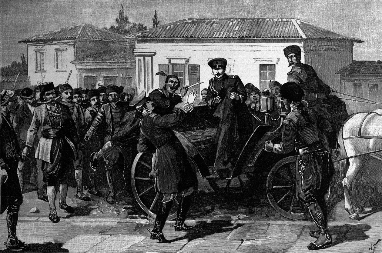 Attack on Prince Ferdinand I (Tsar of Bulgaria) by Unknown artist