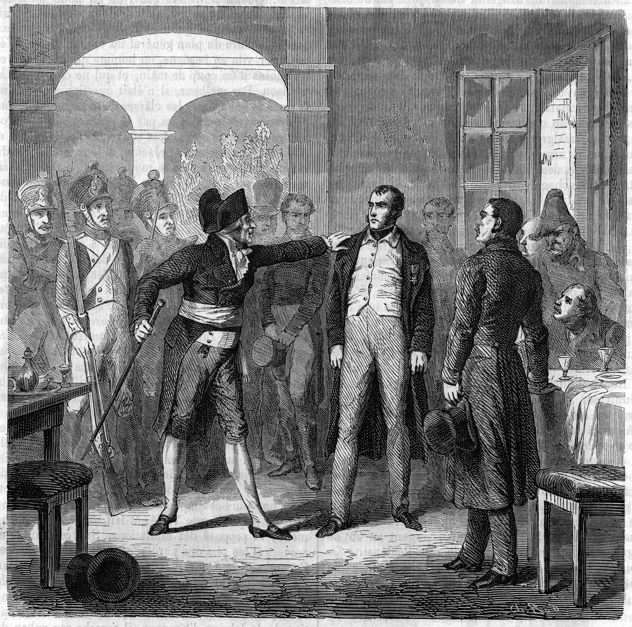Attempted insurrection of the city of Toulon: arrest of Armand Valle, former captain of the Napoleonic Armies in 1822 by Unknown artist