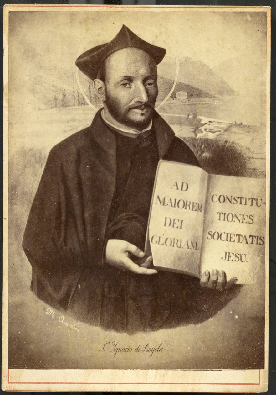 Painted Portrait of Saint Ignatius of Loyola, Founder of the Society of Jesus and the Jesuits by Unknown artist