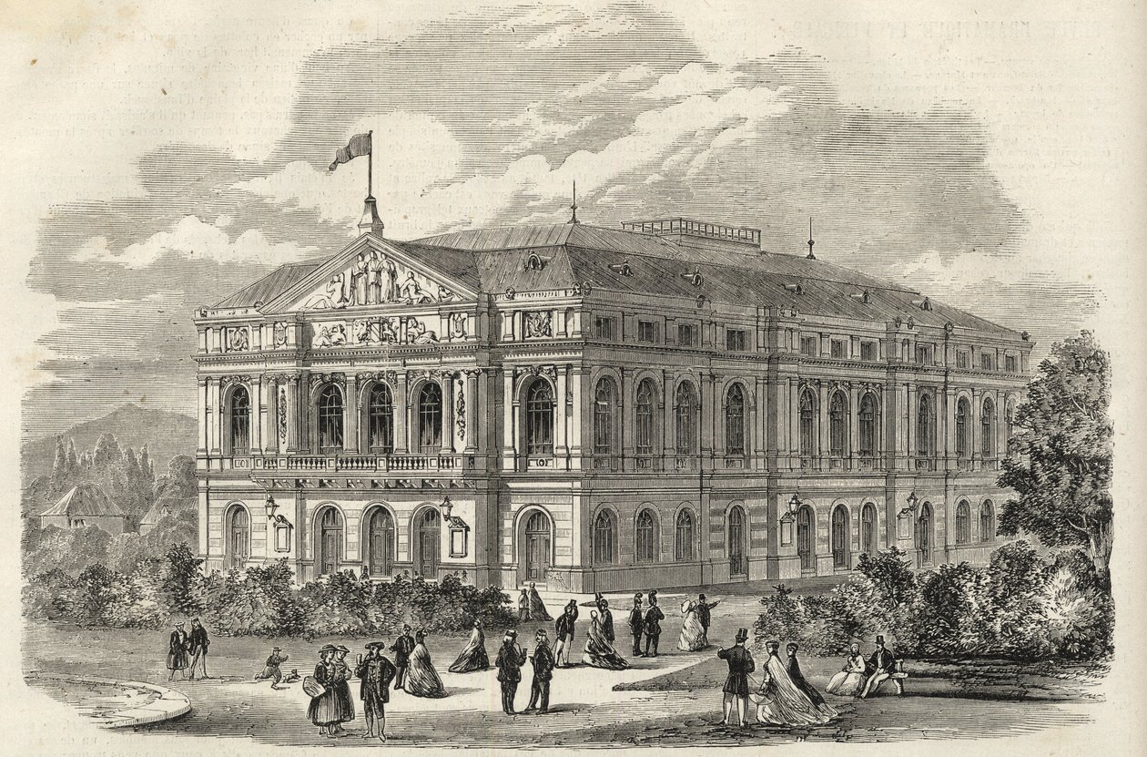 Baden Baden (Baden-Baden), Germany - The Baden Theatre - 1867 by Unknown artist