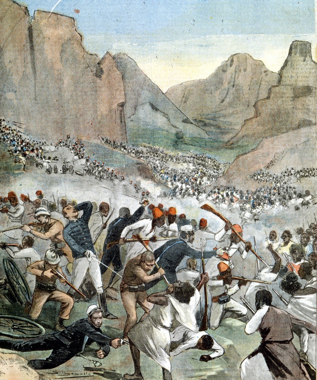 Battle of Adwa Between Italy and Ethiopia by Unknown artist