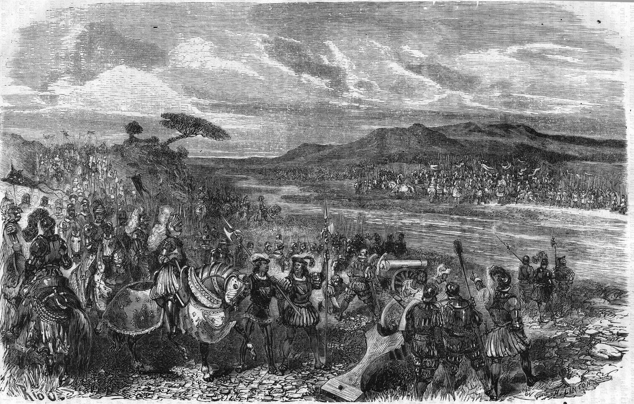 Battle of Fornoua under Charles VIII on July 6 by Unknown artist