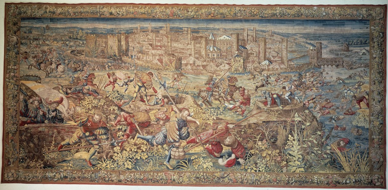 Battle of Pavia. Tapestry. 17th century, Museum of Capodimonte, Naples by Unknown artist