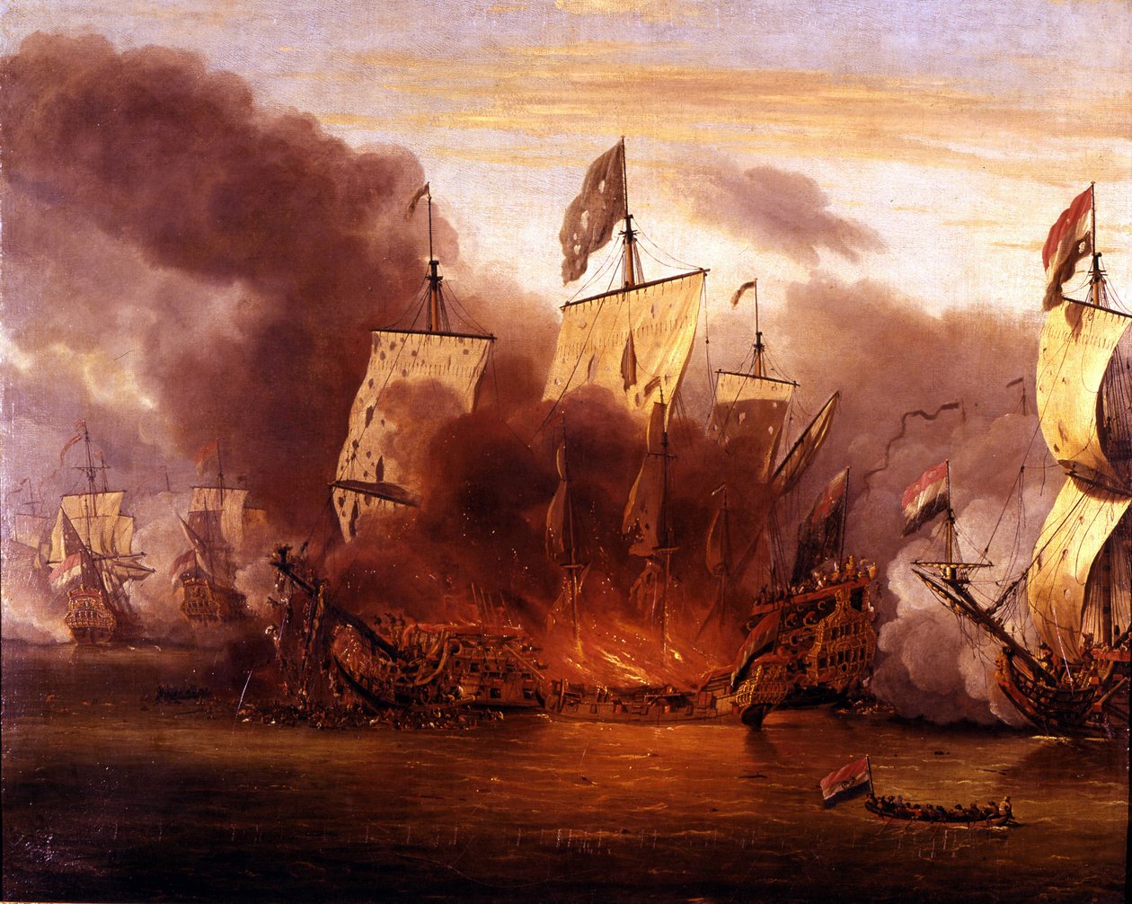 Battle of Solebay: 7/06/1672 by Unknown artist