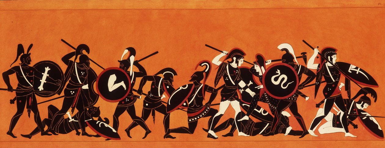 Battle of the Greeks and the Trojans (Trojan War) 1808-1810 by Unknown artist