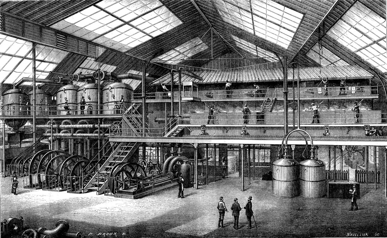 Beet Sugar Factory (engraving) by Unknown Artist