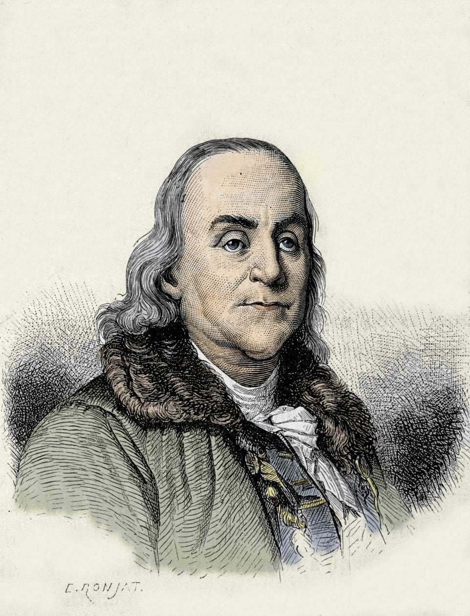 Benjamin Franklin, American Philosopher, Physicist and Ambassador by Unknown artist