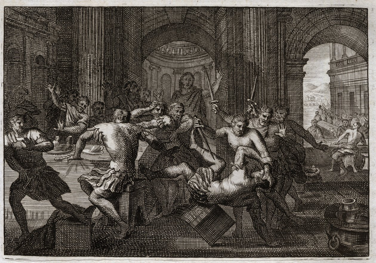 Bible of Royaumont, Old Testament: Death of Amnon (illustration from 1811) by Unknown artist