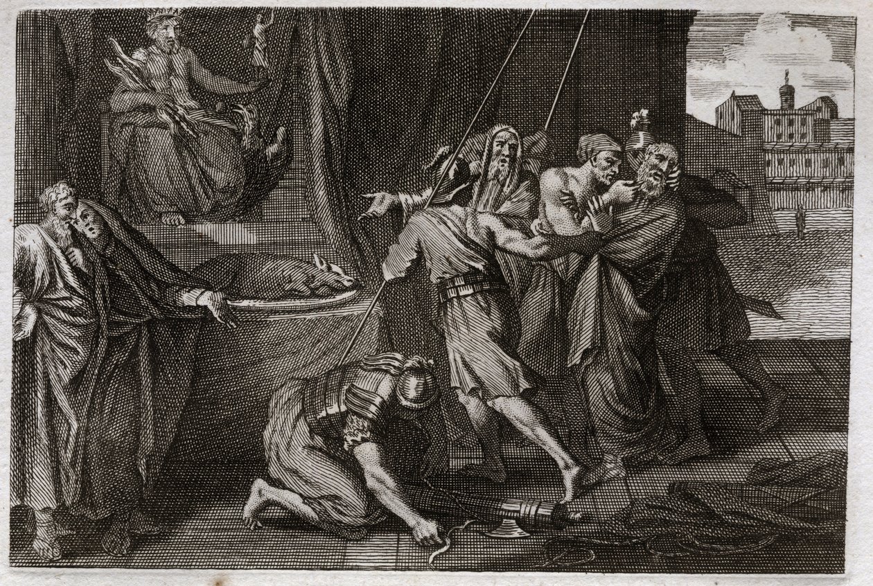 Bible of Royaumont, Old Testament: Death of Eleazar by Unknown artist