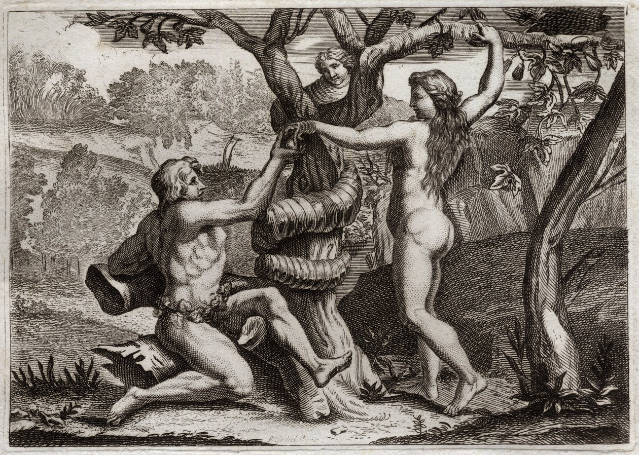 Bible of Royaumont, Old Testament: Fall of Adam by Unknown artist
