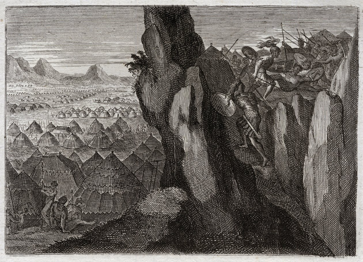 Bible of Royaumont, Old Testament: Jonathan and His Armor-Bearer by Unknown artist