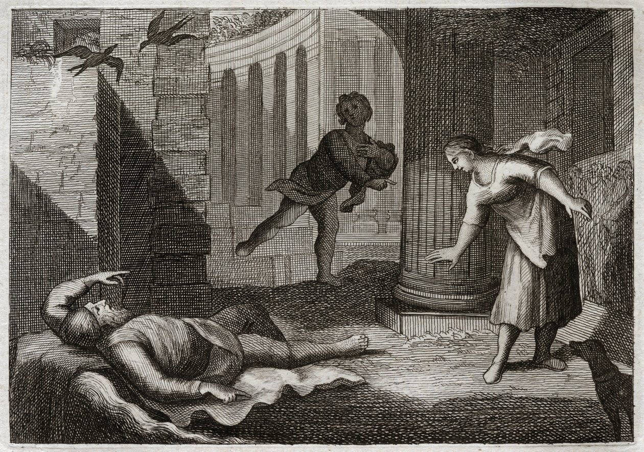 Bible of Royaumont, Old Testament: Tobit Loses His Sight by Unknown artist