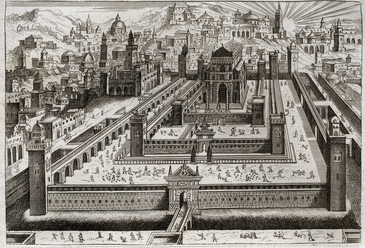 Bible of Royaumont, Old Testament: Temple of Solomon by Unknown artist