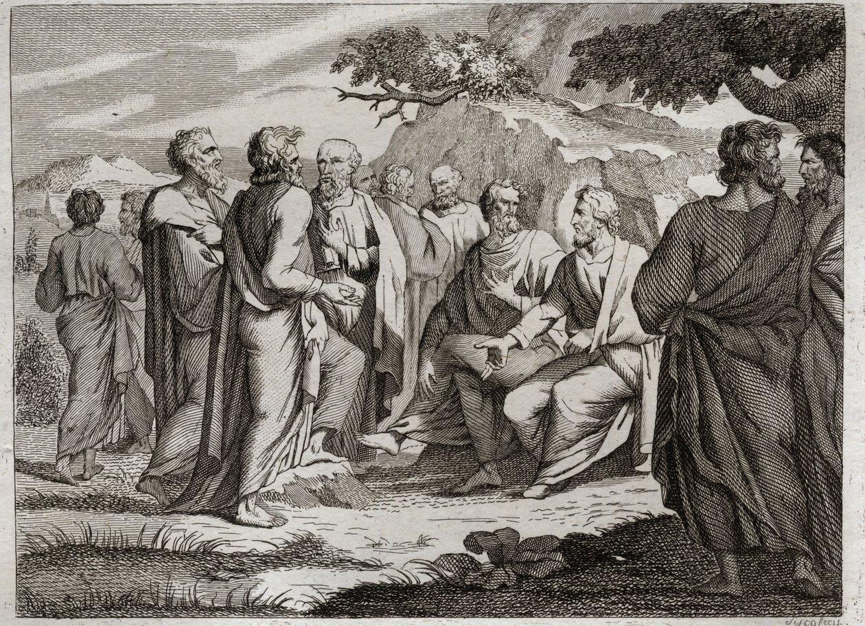 Bible of Royaumont, Old Testament: The Twelve Little Prophets. The other twelve Prophets, usually called the little Prophets, because they left little scripture. Illustration from 1811. by Unknown artist