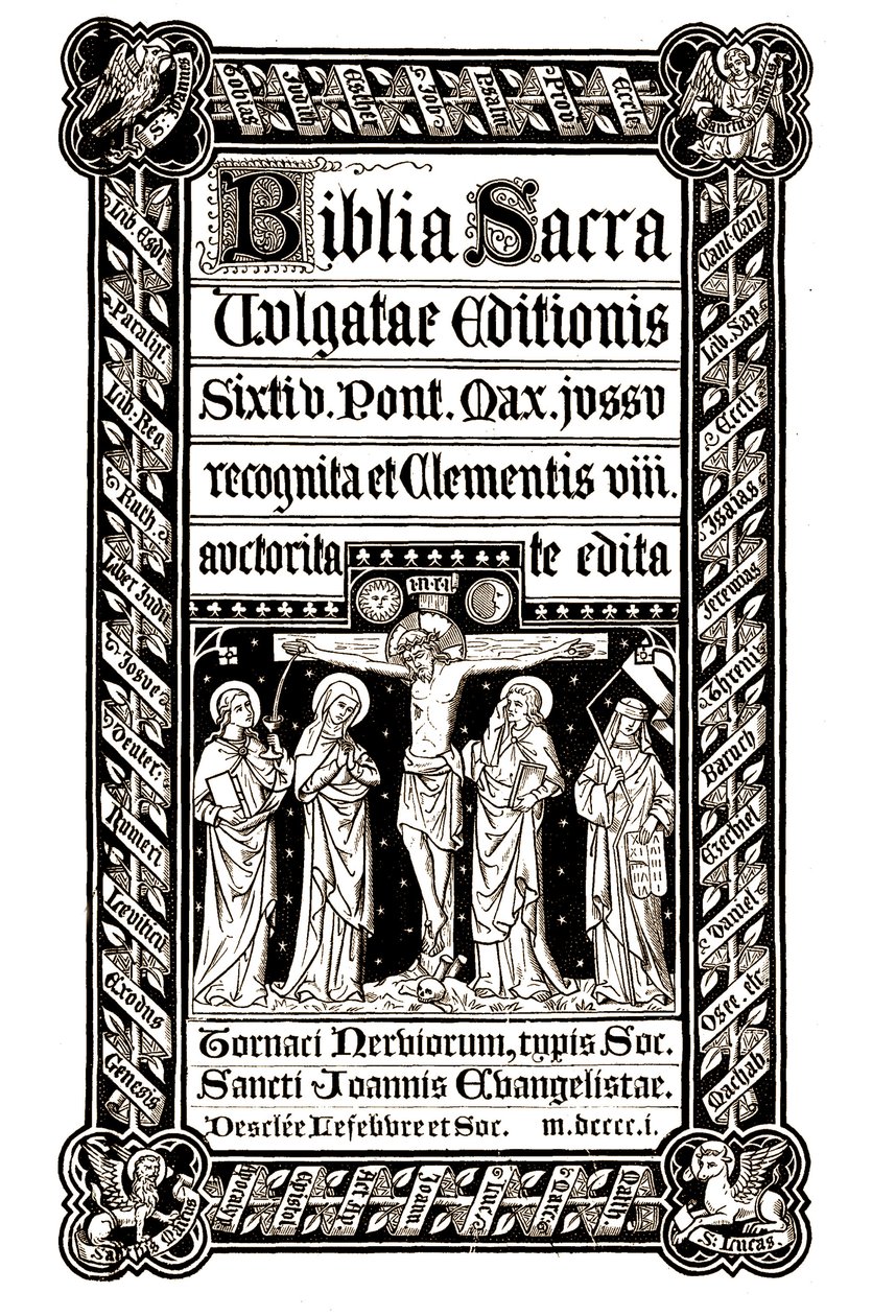 Biblia Sacra, Tournai 1881 by Unknown artist