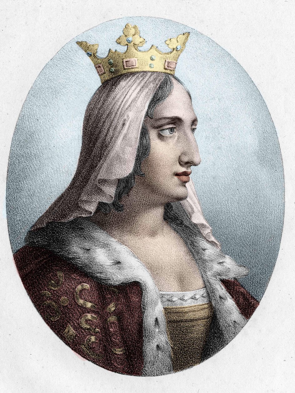 Blanche de Castile, Queen of France (1188 to 1252), wife of King Louis VIII by Unknown artist