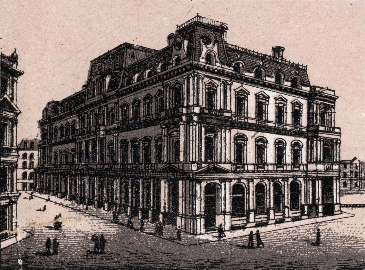 Boston, USA: post office view. The world illustrates 168 views (late 19th century) by Unknown artist