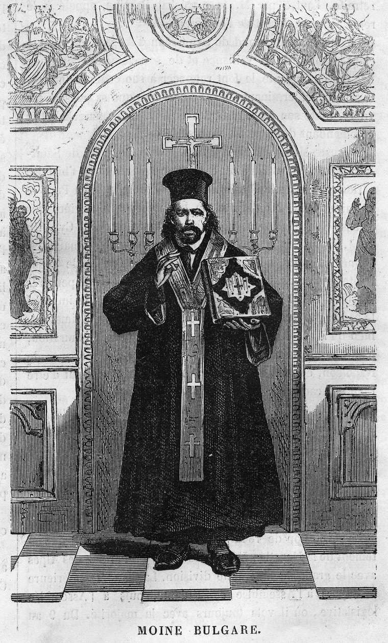 Bulgarian monk in 1869. by Unknown artist