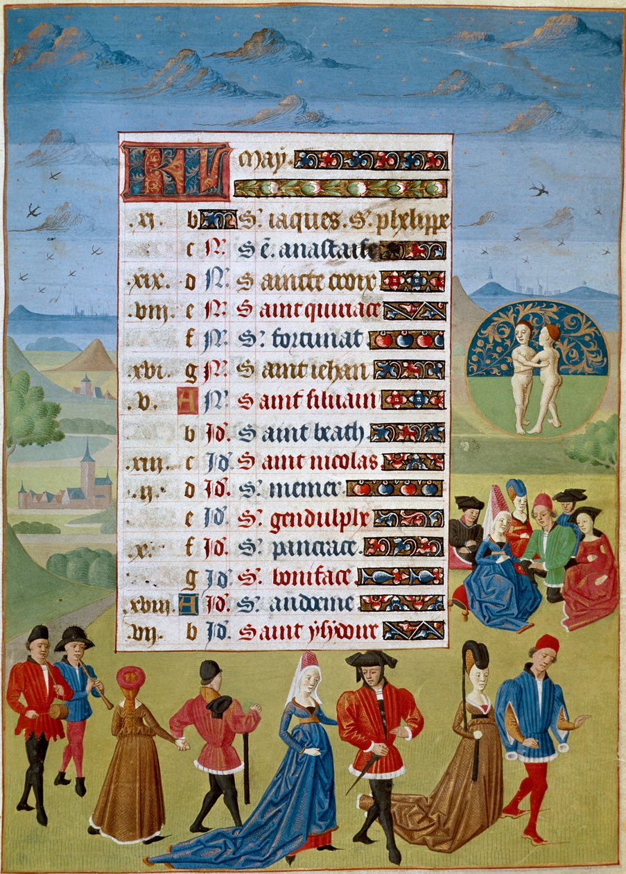 Calendar: The Month of May, Dances and Games from 