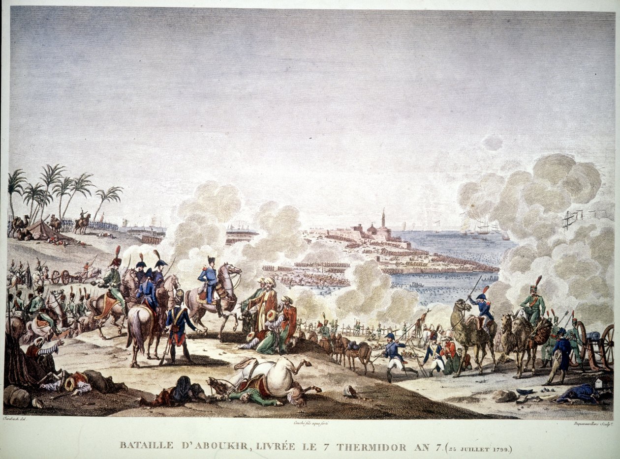 Campaign of Egypt (1798-1801), Napoleon in Egypt: Battle of Aboukir, July 25 by Unknown artist