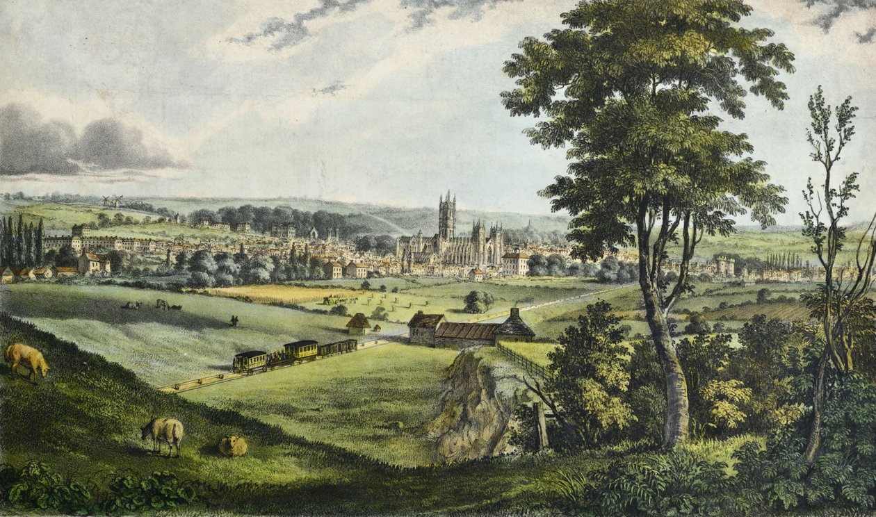 Canterbury from the Railway by Unknown artist