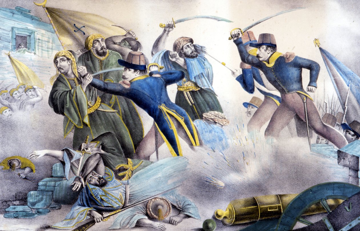 Capture of Constantine in Algeria in 1837 by Marshal Valée. by Unknown artist