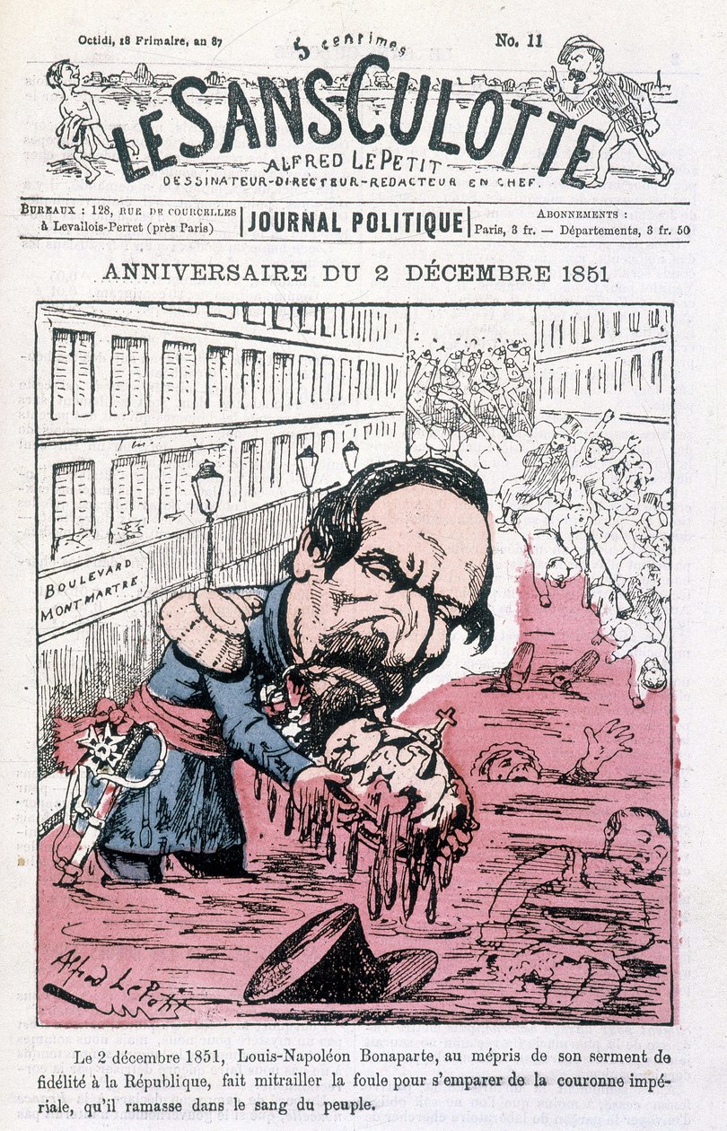 Cartoon on the coup d