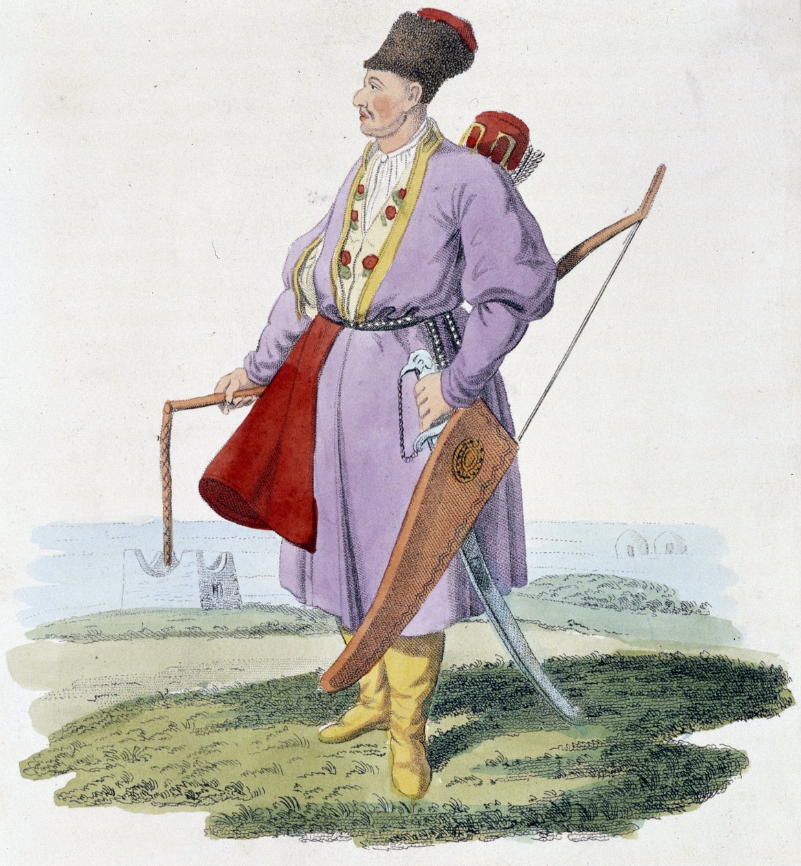 Central Asian warrior, early 19th century by Unknown artist