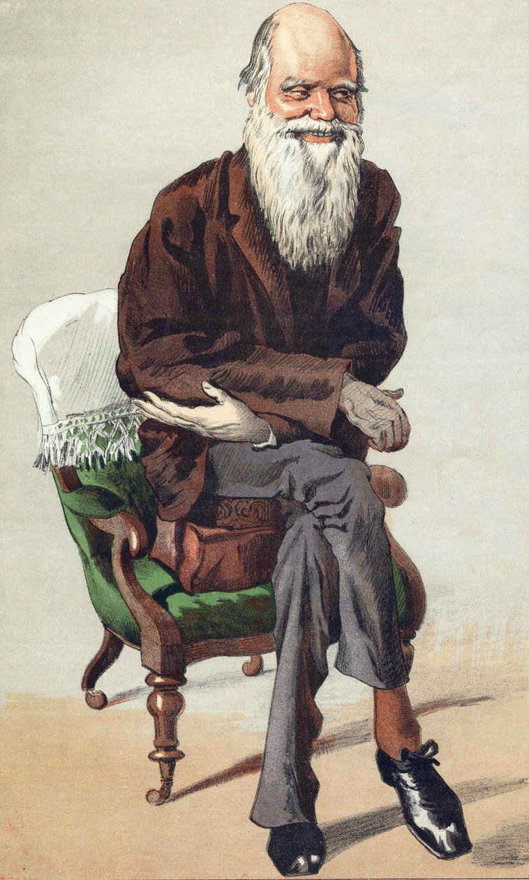 Charles Darwin, illustration in Vanity Fair of September 30 by Unknown artist