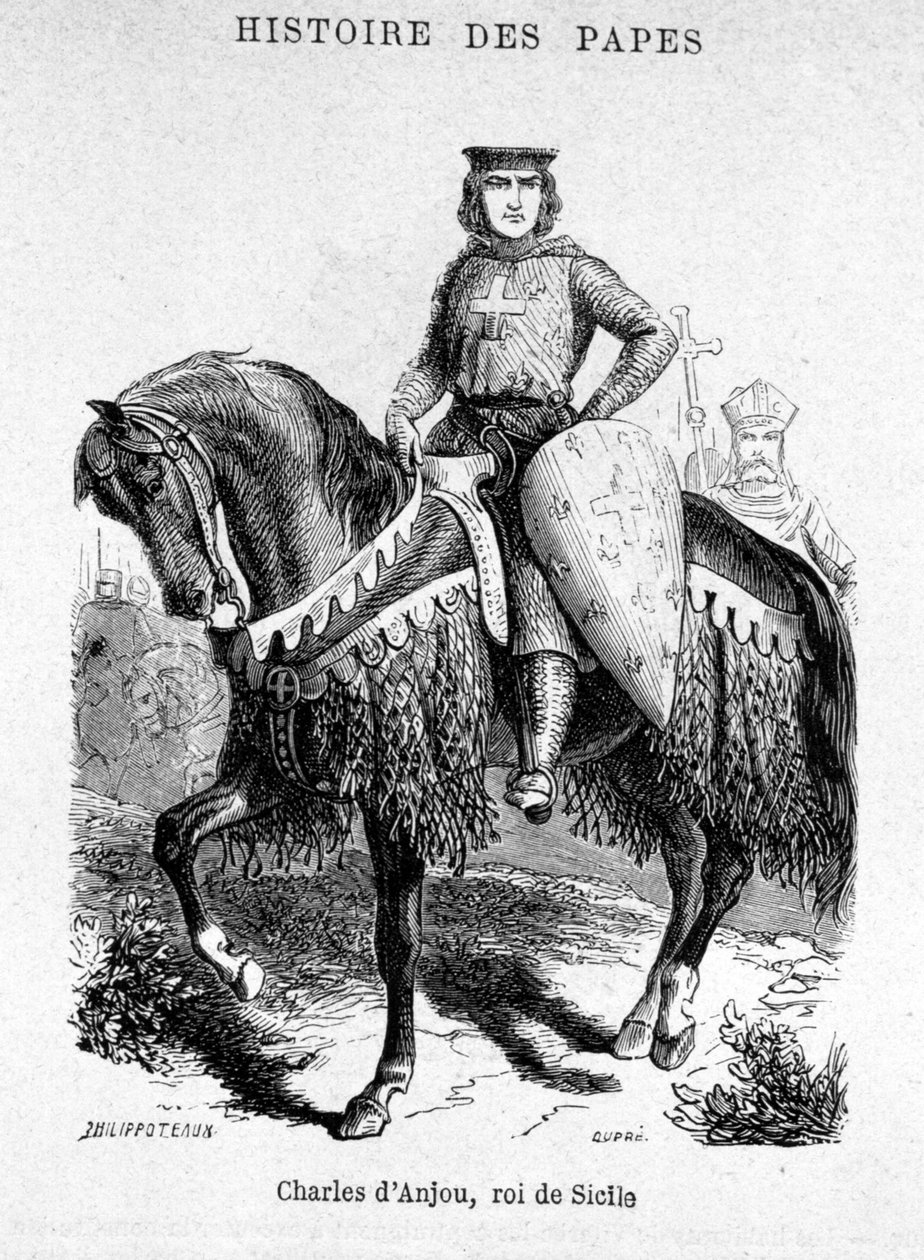 Charles of Anjou, King of Sicily - Illustration in 