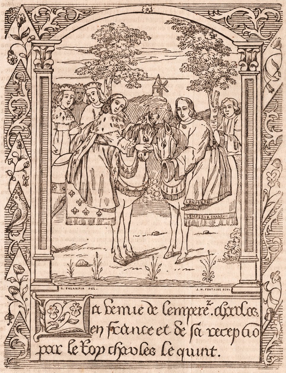 Charles the Fifth Receiving Emperor Charles IV by Unknown