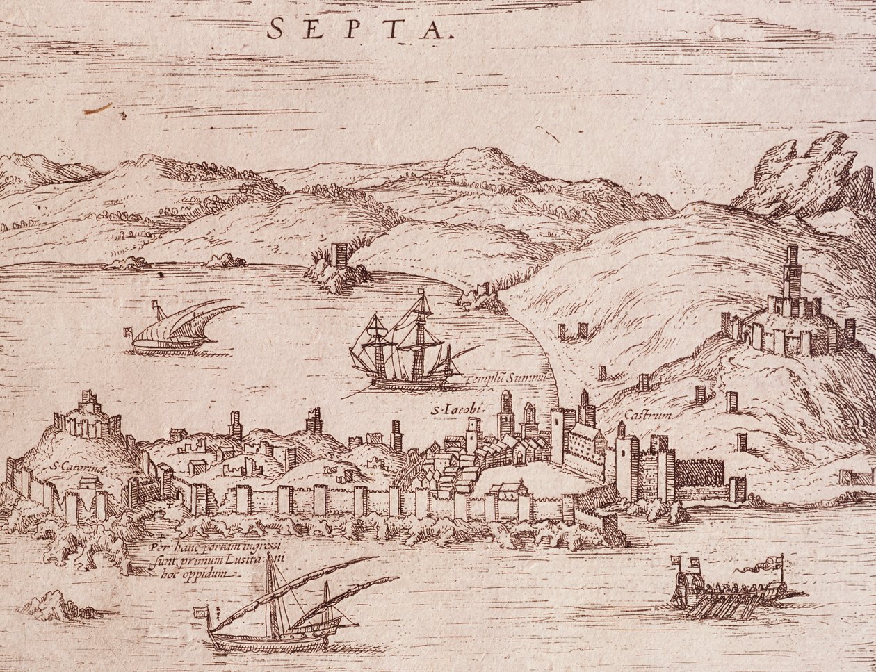 City of Septa (Ceuta) during early 1600s, engraving, Morocco by Unknown artist