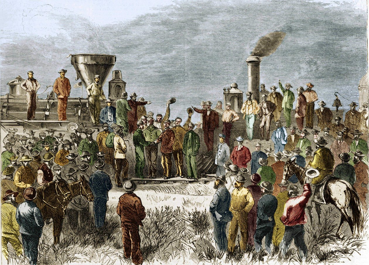 Completion of the First Transcontinental Railway on May 10 by Unknown artist