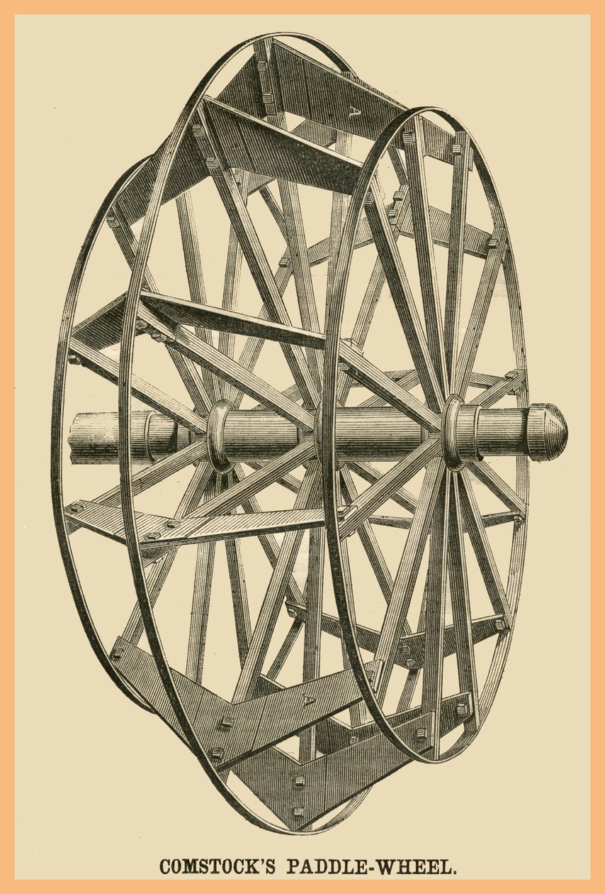 Comstocks Paddle Wheel by Unknown Artist