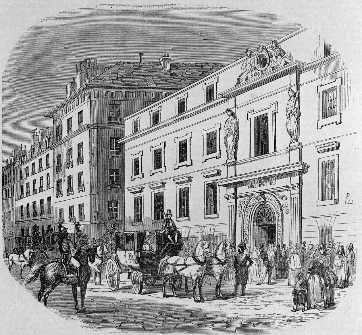 Conservatoire de Musique de la Rue du Faubourg Poissonniere in Paris: Concert Entry by Unknown artist
