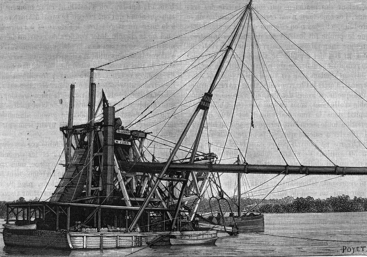 Construction of the Panama Canal - Drilling of the Panama Isthmus by Unknown artist