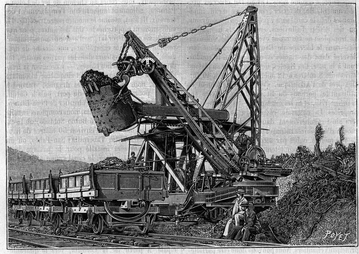 Construction of the Panama Canal - drilling of the Panama Isthmus by Unknown artist